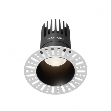 Встраиваемый светильник Maytoni Technical Dip DL122-15W-4K-TRS-B цвет черный