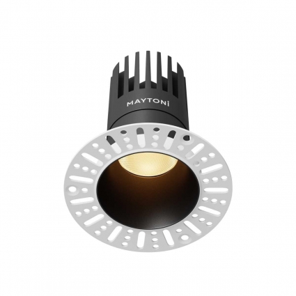 Встраиваемый светильник Maytoni Technical Dip DL122-15W-2.7K-TRS-B цвет черный
