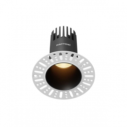 Встраиваемый светильник Maytoni Technical Dip DL120-10W-2.7K-TRS-B цвет черный