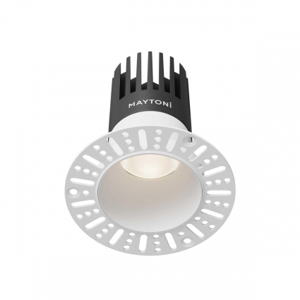 Встраиваемый светильник Maytoni Technical Dip DL122-15W-4K-TRS-W цвет белый