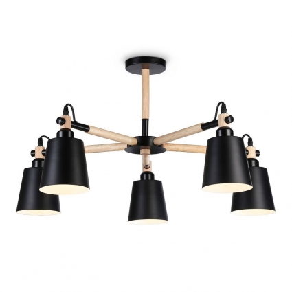 Потолочная люстра Ambrella light Traditional Loft TR82211 цвет черный, мощность 200 Вт
