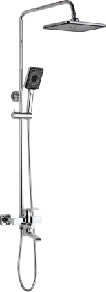 Душевая стойка Frap H69 F2469 хром штанга 145 см, шланг 150 см, 3 режима