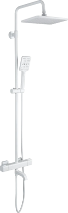 Душевая стойка Gappo G91 G2491-8 с термостатом, белая, цвет белый, штанга 148.7 см