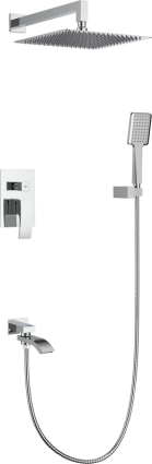 Душевой комплект Gappo G07-6 G7107 С ВНУТРЕННЕЙ ЧАСТЬЮ, хром, шланг 150 см