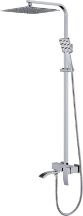 Душевая стойка Gappo G07 G2407-11 хром штанга 157 см, шланг 150 см