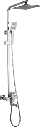 Душевая стойка Frap F2420 хром, штанга 152 см, 1 режим