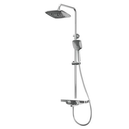 Душевая стойка Rush ST4235-50 хром штанга 142.5 см, шланг металлический 150 см, 1 режим