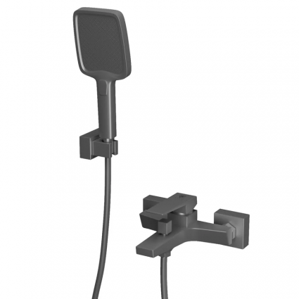 Смеситель для ванны с душем Rush Thira TR3635-44Grey графит, однорычажный, серый
