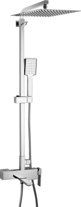 Душевая стойка Gappo G18 G2418 хром штанга 168.8 см, шланг 150 см