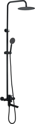Душевая стойка Frap H801-6 F24801-6 черная цвет черный, штанга 152 см