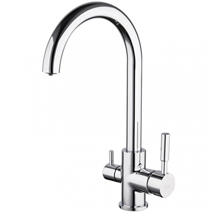 Смеситель для кухни Frap H52 F4352 хром однорычажный, длина излива 20.8 см