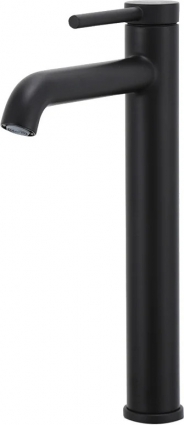 Смеситель для раковины Gappo G06-6 G1006-26 черный однорычажный, длина излива 18.5 см