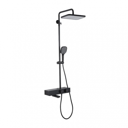 Душевая стойка Gappo G95 G2495-16 черная цвет черный, штанга 155 см