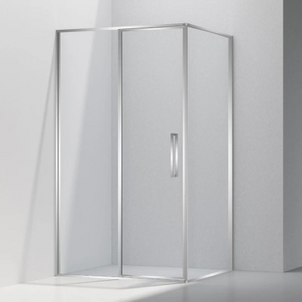 Душевой уголок Vincea Slim VSR-4SLP9012CL 120х90 см, профиль глянцевый хром, стекло прозрачное, прямоугольный, двери распашные