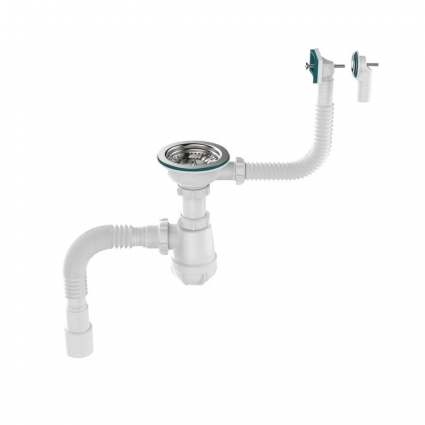 Сифон для мойки Aquant Professional B0178-20-MR хром