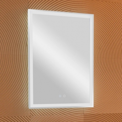 Зеркало Silver Mirrors Рига Voice 60x80 с подсветкой, с подогревом