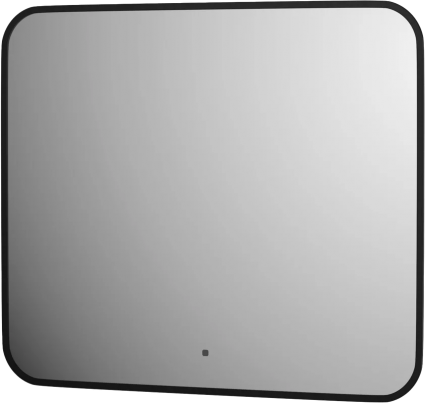 Зеркало Defesto Aura DF 2976RH 70x60, с теплой подсветкой, инфракрасный выключатель, черное