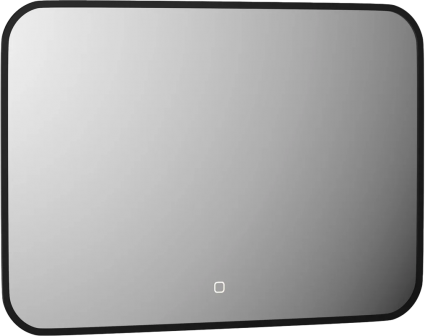 Зеркало Defesto Aura DF 2973SH 60x50, с теплой подсветкой, сенсорный выключатель, черное