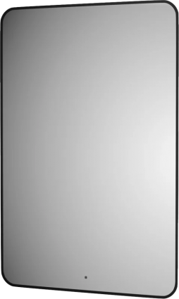 Зеркало Defesto Aura DF 2980R 80x120, с теплой подсветкой, инфракрасный выключатель, черное