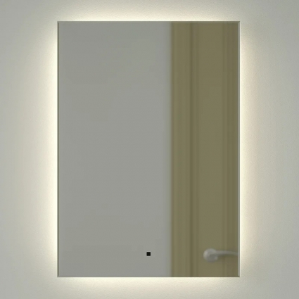 Зеркало Defesto Glow DF 2504R 50х70 с LED-подсветкой, 4 500 K, инфракрасный выключатель