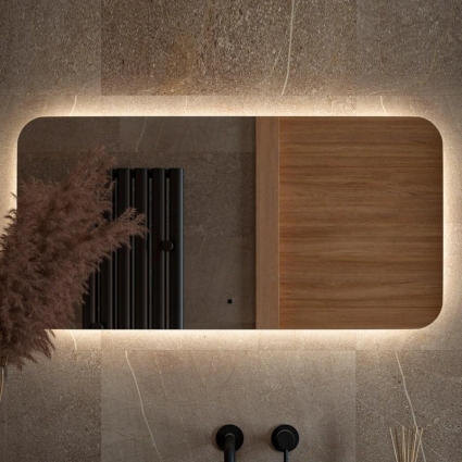 Зеркало Defesto Opti DF 2805RH 100х50 с LED-подсветкой, 4500К, инфракрасный выключатель