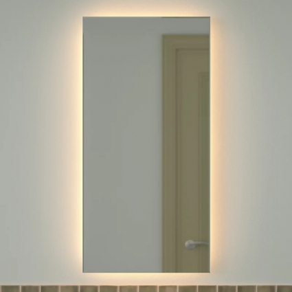 Зеркало Defesto Glow DF 2515 50х100 с LED-подсветкой, 3000 K, без выключателя