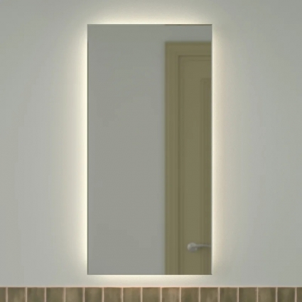 Зеркало Defesto Glow DF 2505 50х100 с LED-подсветкой, 4 500 K, без выключателя