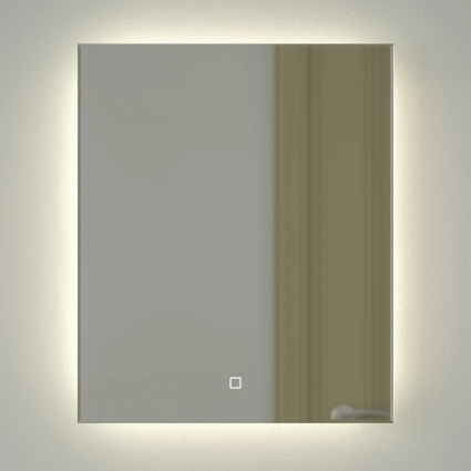 Зеркало Defesto Glow DF 2503S 50х60 с LED-подсветкой, 4 500 K, сенсорный выключатель
