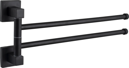 Полотенцедержатель D-lin 222 D253222 40 см, черный, подвесной, поворотный