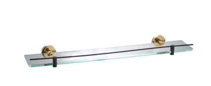 Полка Wonzon & Woghand WW-9227 черная, золото, подвесная