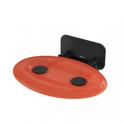 Сиденье для душа Ravak Ovo Р II orange, black в современном стиле