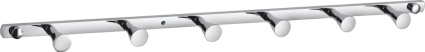 Крючок Wonzon & Woghand WW-9381-6 хром в современном стиле