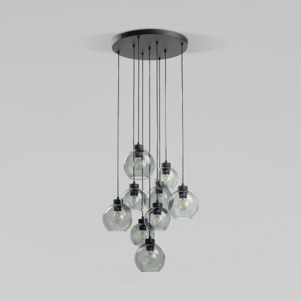 Подвесная люстра TK Lighting 10208 Cubus в современном стиле, цвет серый