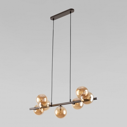 Подвесная люстра TK Lighting 4506 Estera в современном стиле, цвет желтый