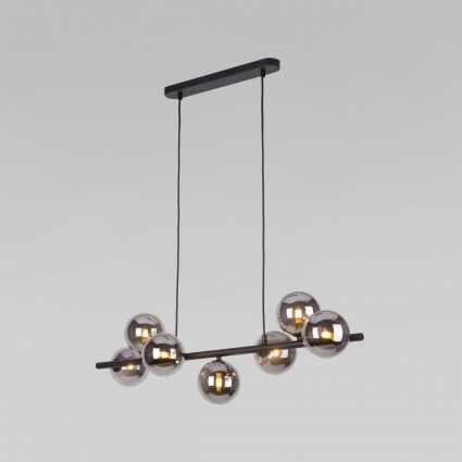 Подвесная люстра TK Lighting 5666 Estera Black в современном стиле, цвет серый
