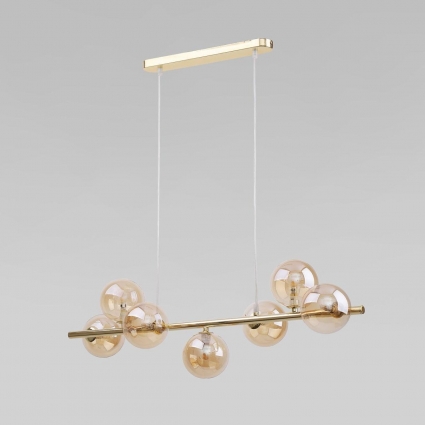 Подвесная люстра TK Lighting 5668 Estera Gold в современном стиле, цвет желтый