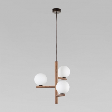 Подвесная люстра TK Lighting 10271 Estera Wood цвет белый, мощность 24 Вт
