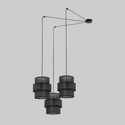 Подвесная люстра TK Lighting 5976 Calisto цвет черный, мощность 45 Вт
