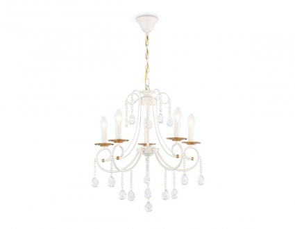 Подвесная люстра Ambrella light Traditional Classic TR4916 в классическом стиле, цвет белый