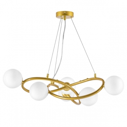 Люстра Globo Lightstar 799063 в стиле арт-деко, цвет белый, мощность 36 Вт