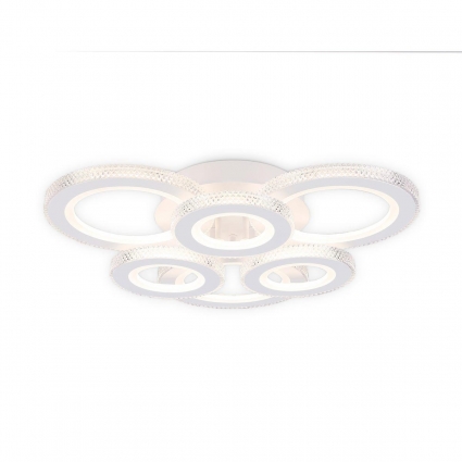 Потолочная светодиодная люстра Ambrella light Acrylica Original FA8872 цвет белый, мощность 63 Вт