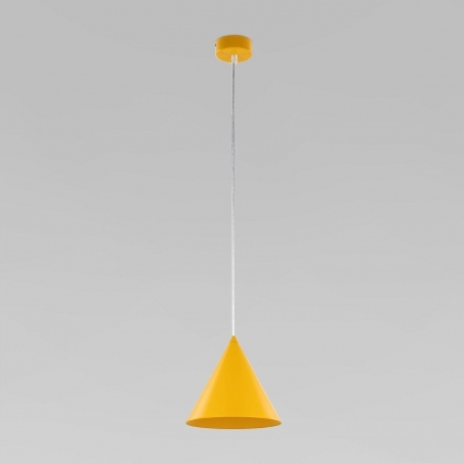 Подвесной светильник TK Lighting 10077 Cono в современном стиле, цвет желтый