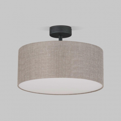 Потолочный светильник TK Lighting 6247 Rondo Linen цвет серый, мощность 60 Вт
