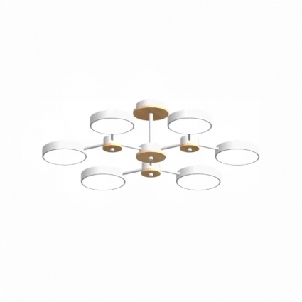 Потолочный cветильник LED4U L3216-730 WH в стиле модерн, цвет бежевый
