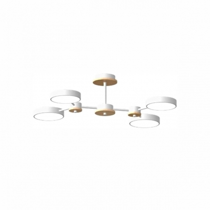 Потолочный cветильник LED4U L3215-630 WH в стиле модерн, цвет бежевый