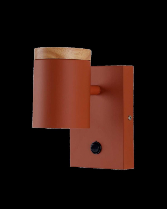 Светильник настенный Moderli Asheswood V11293-1W цвет оранжевый, мощность 25 Вт