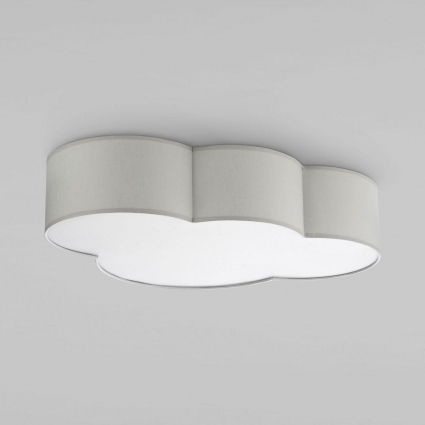 Потолочный светильник TK Lighting 3145 Cloud в современном стиле, цвет серый
