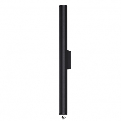 Уличный настенный светодиодный светильник Odeon Light Nature Tubus 7105/10WL в стиле Хай-тек, цвет черный