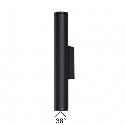 Уличный настенный светодиодный светильник Odeon Light Nature Tubus 7105/6WL в стиле Хай-тек, цвет черный