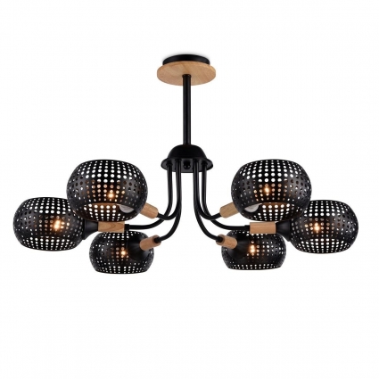 Подвесная люстра Ambrella light Traditional Loft TR80167 в стиле лофт, цвет черный
